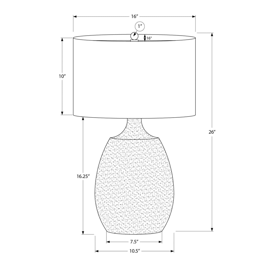 Lighting, Table Lamp, Resin, Contemporary - Cream by Unique Piece Furniture