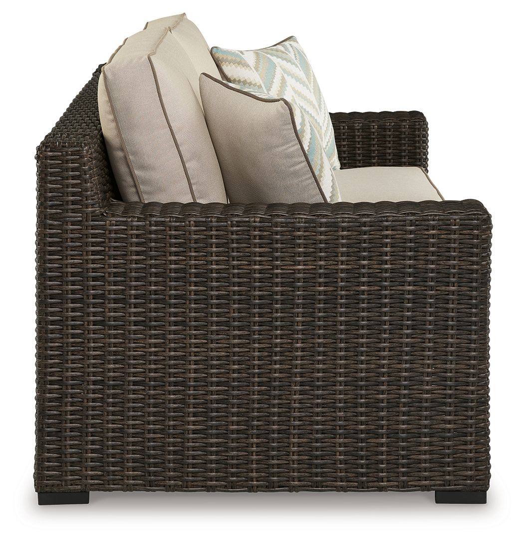 Coastline Bay - Loveseat W/Cushion - Brown by Unique Piece Furniture
