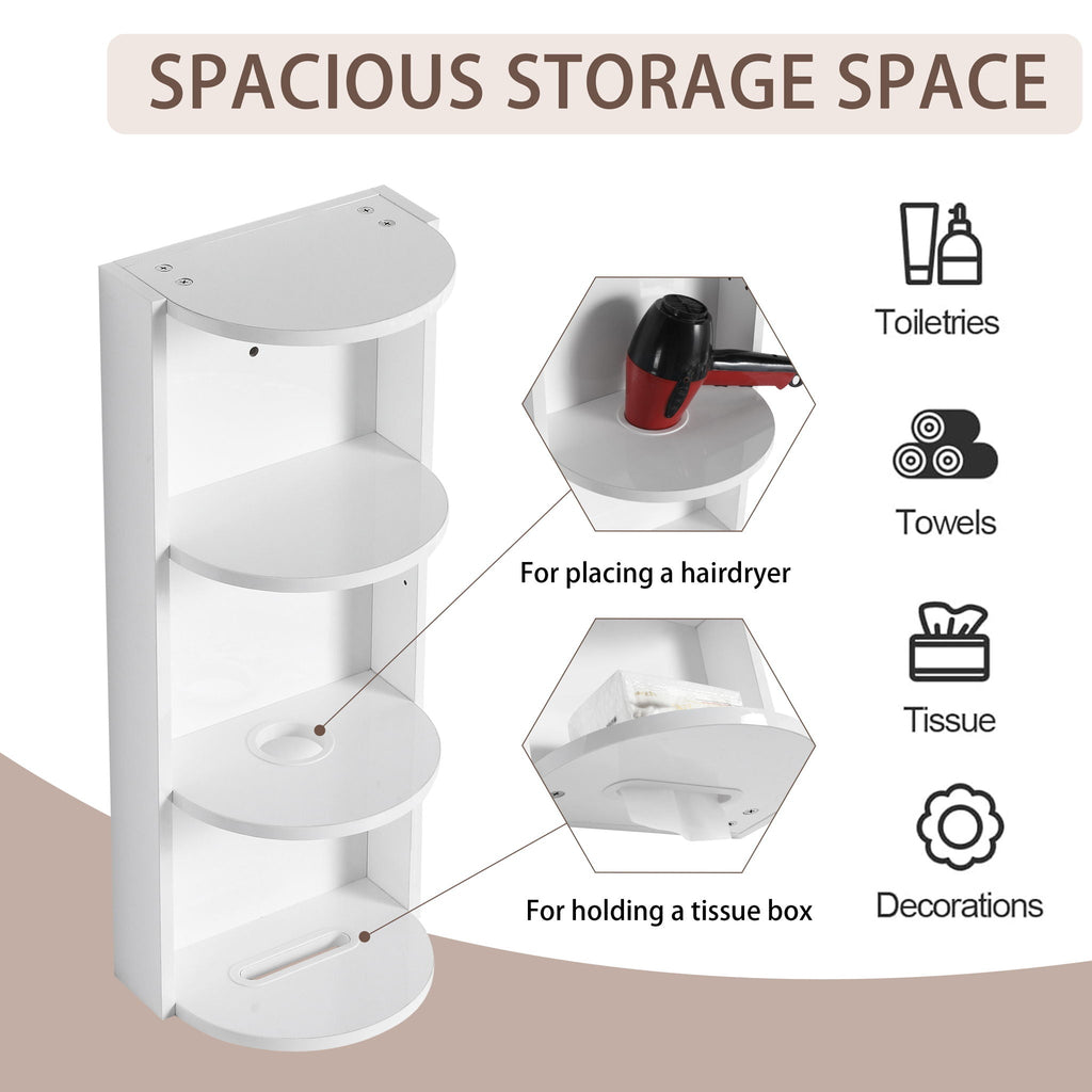 Bathroom Wall Mounted Storage Rack With Float Mounting Design by Unique Piece Furniture