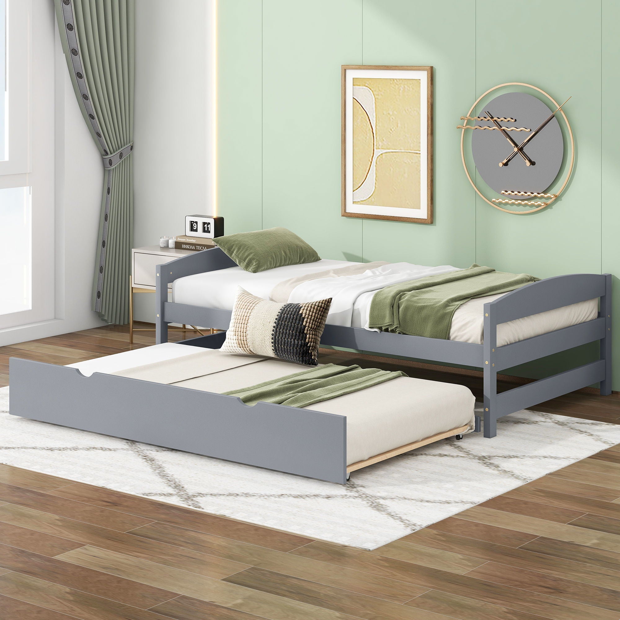 Platform Bed With Trundle by Unique Piece Furniture