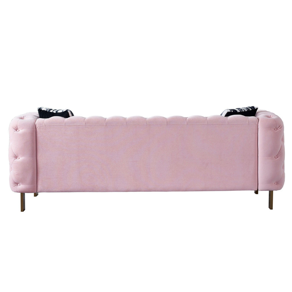 Chesterfield - Modern Tufted Living Room Sofa, 84.25''W Couch by Unique Piece Furniture