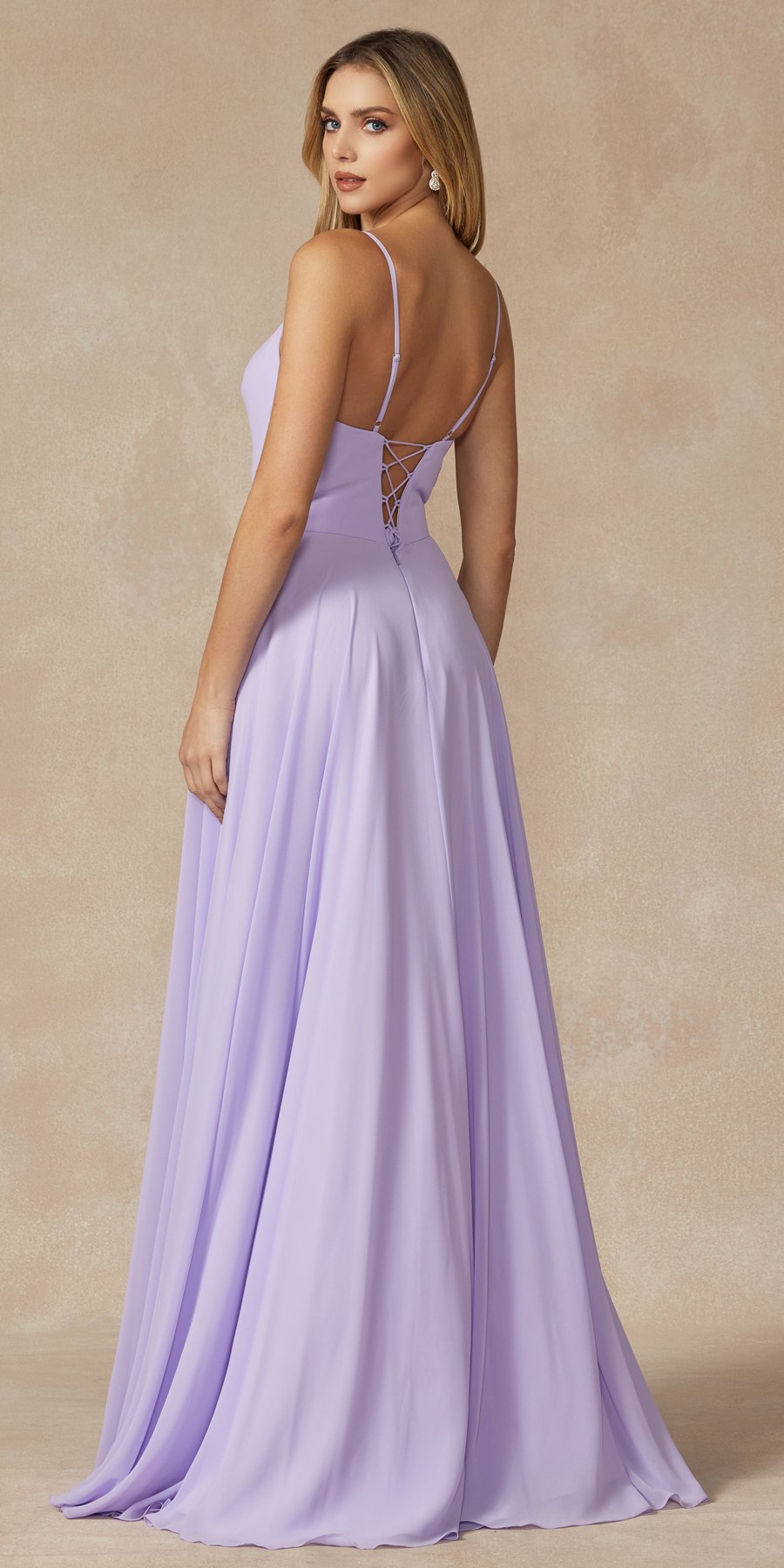 Juliet 263 Spaghetti Strap Long Formal Dress by DiscountDressShop
