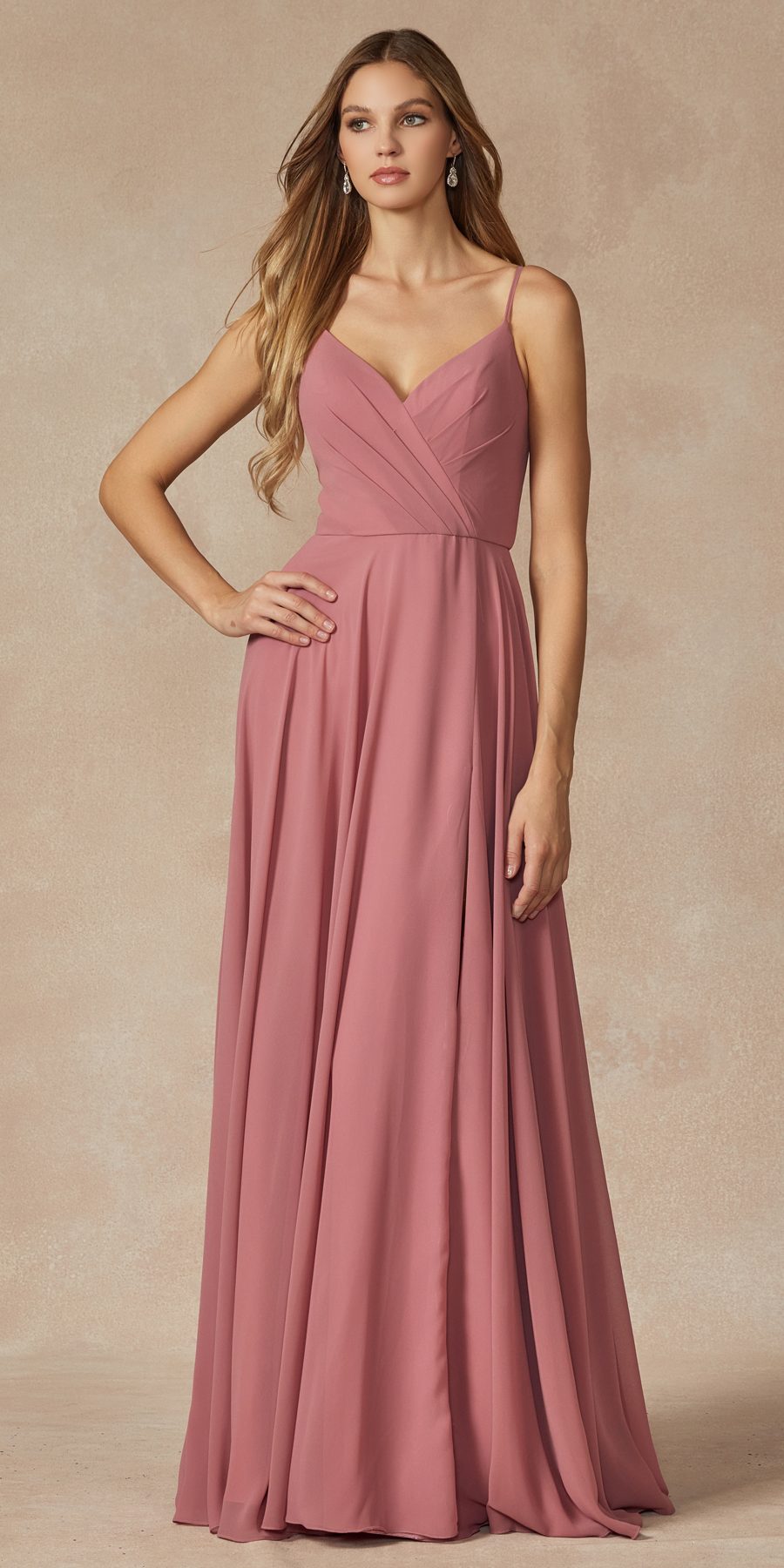 Juliet 263 Spaghetti Strap Long Formal Dress by DiscountDressShop