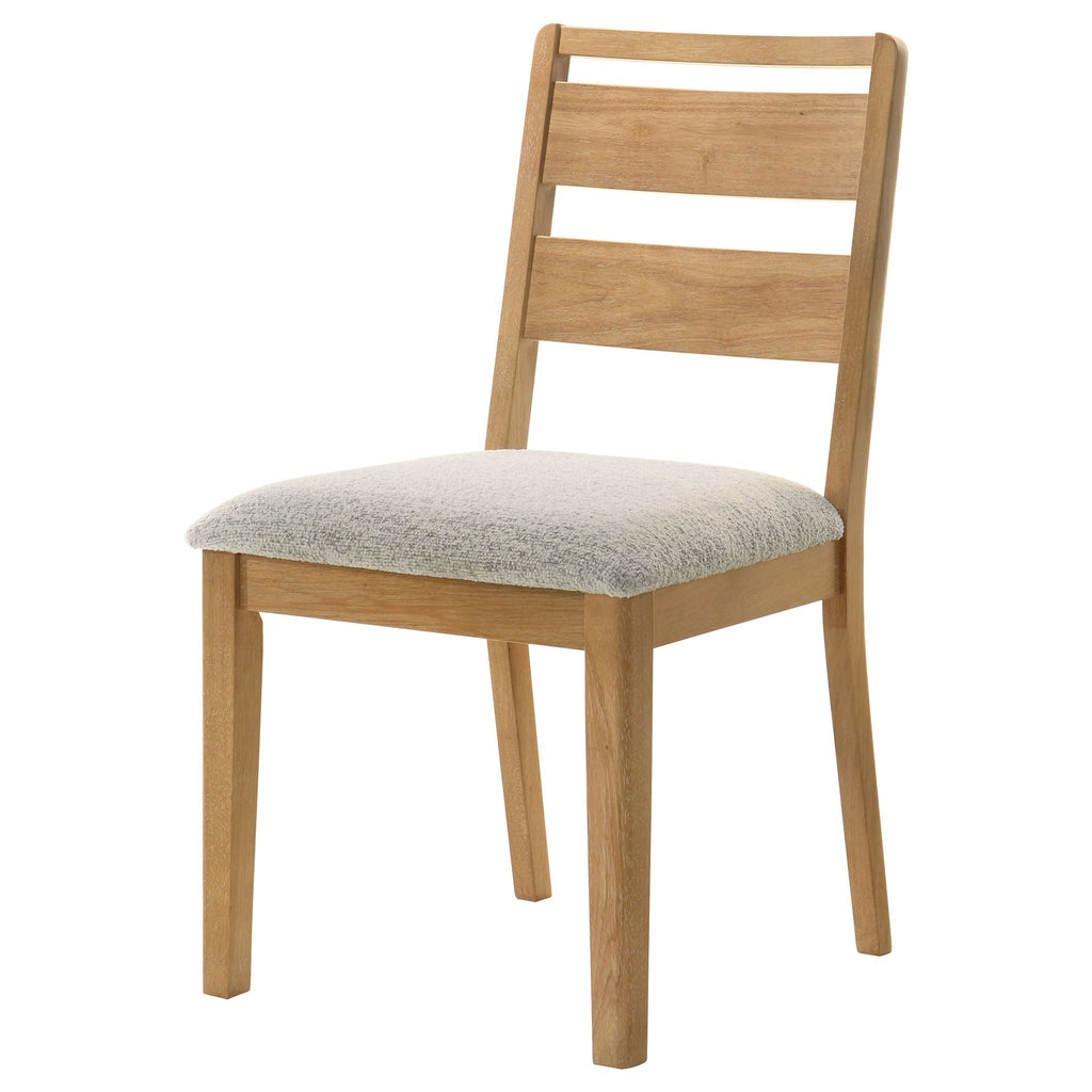 Duncan Ladder Back Dining Side Chair Washed Oak (Set of 2) by Unique Piece Furniture