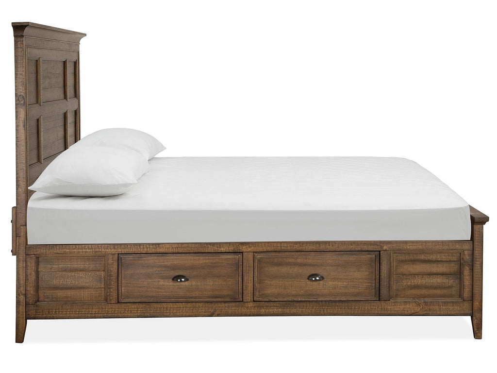 Bay Creek - Complete Panel Bed With Storage Rails by Unique Piece Furniture
