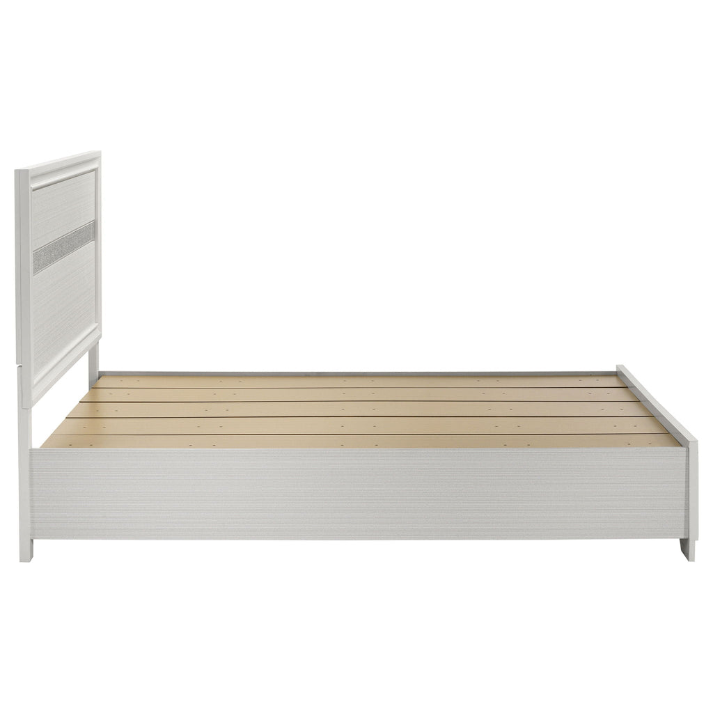 Miranda 51-inch Wood Queen Storage Panel Bed White by Unique Piece Furniture
