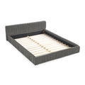 Modern Upholstered Platform Bed Frame With Pleated Design by Unique Piece Furniture