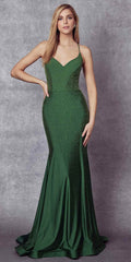 Juliet 276 Stone Accented Long Mermaid Gown by DiscountDressShop
