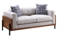 Pelton - Loveseat With 2 Toss Pillows - Walnut by Unique Piece Furniture