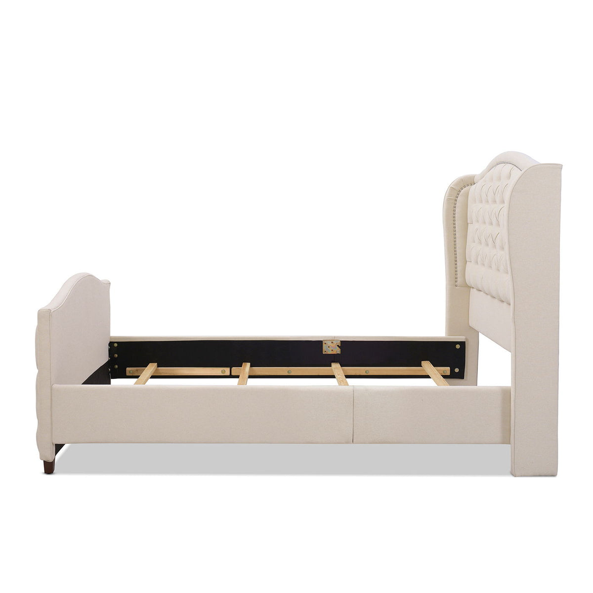 Marcella - Upholstered Shelter Headboard Bed Set by Unique Piece Furniture