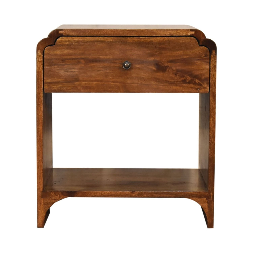 Newton - Nightstand With A Drawer And Open Shelf by Unique Piece Furniture