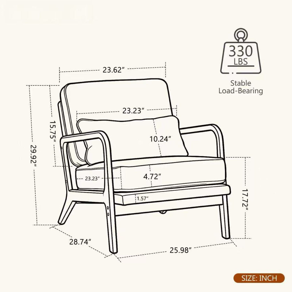Upholstered Living Room Chair by Unique Piece Furniture