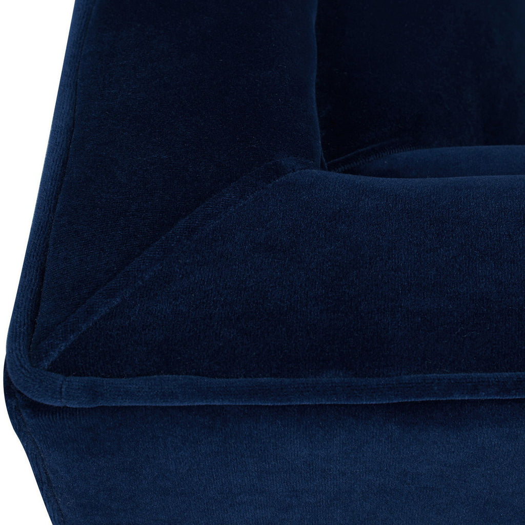 Jack - Modern Tuxedo Tufted Sofa - Navy Blue by Unique Piece Furniture