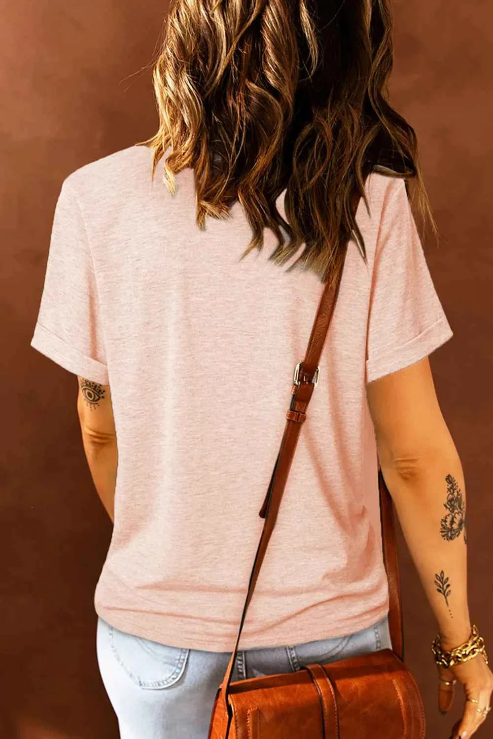 Rabbit Graphic Round Neck T-Shirt by Wild and Free Boutique