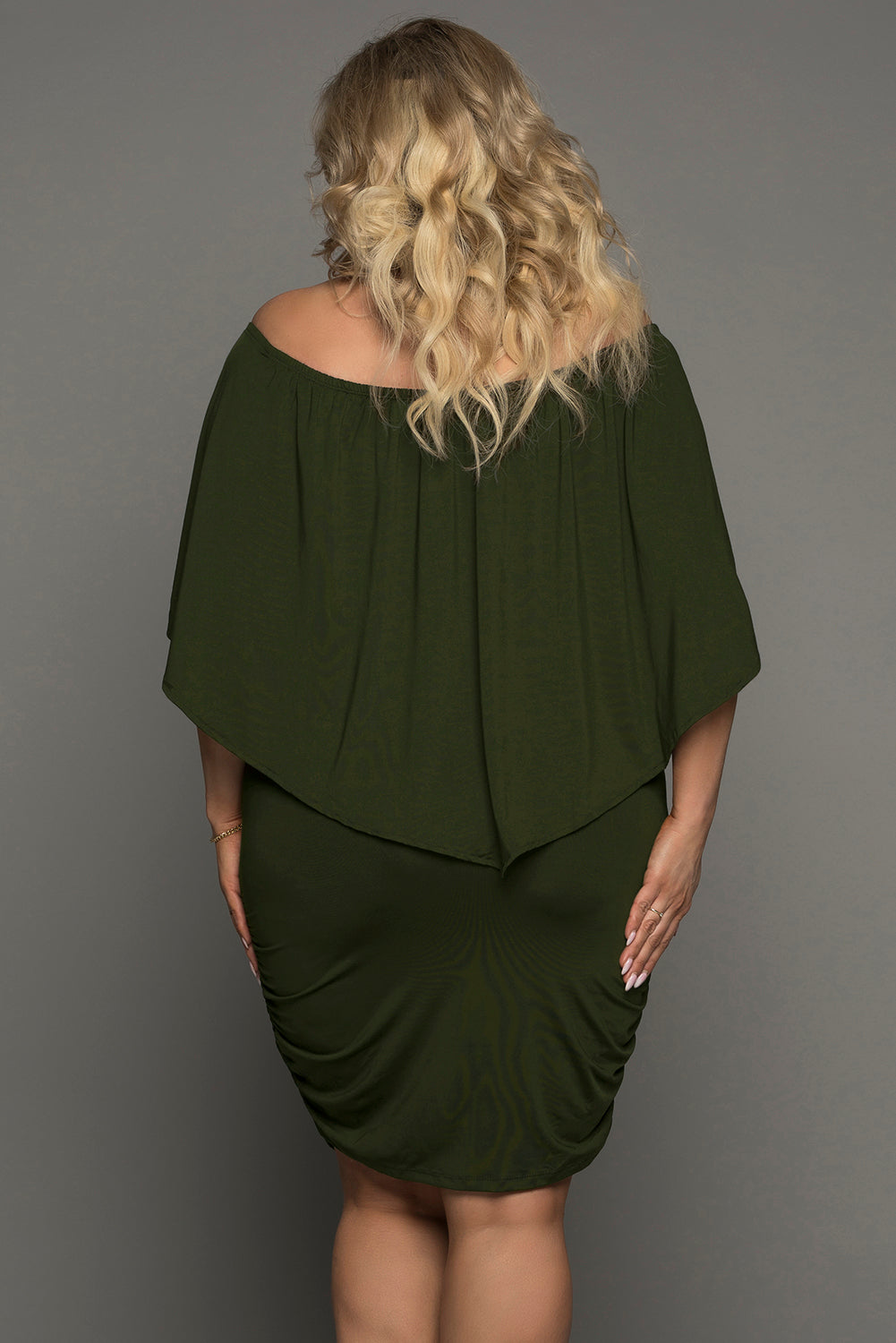 Plus size Dressing Layered Fiery Red Mini Poncho Dress by Wild and Free Boutique