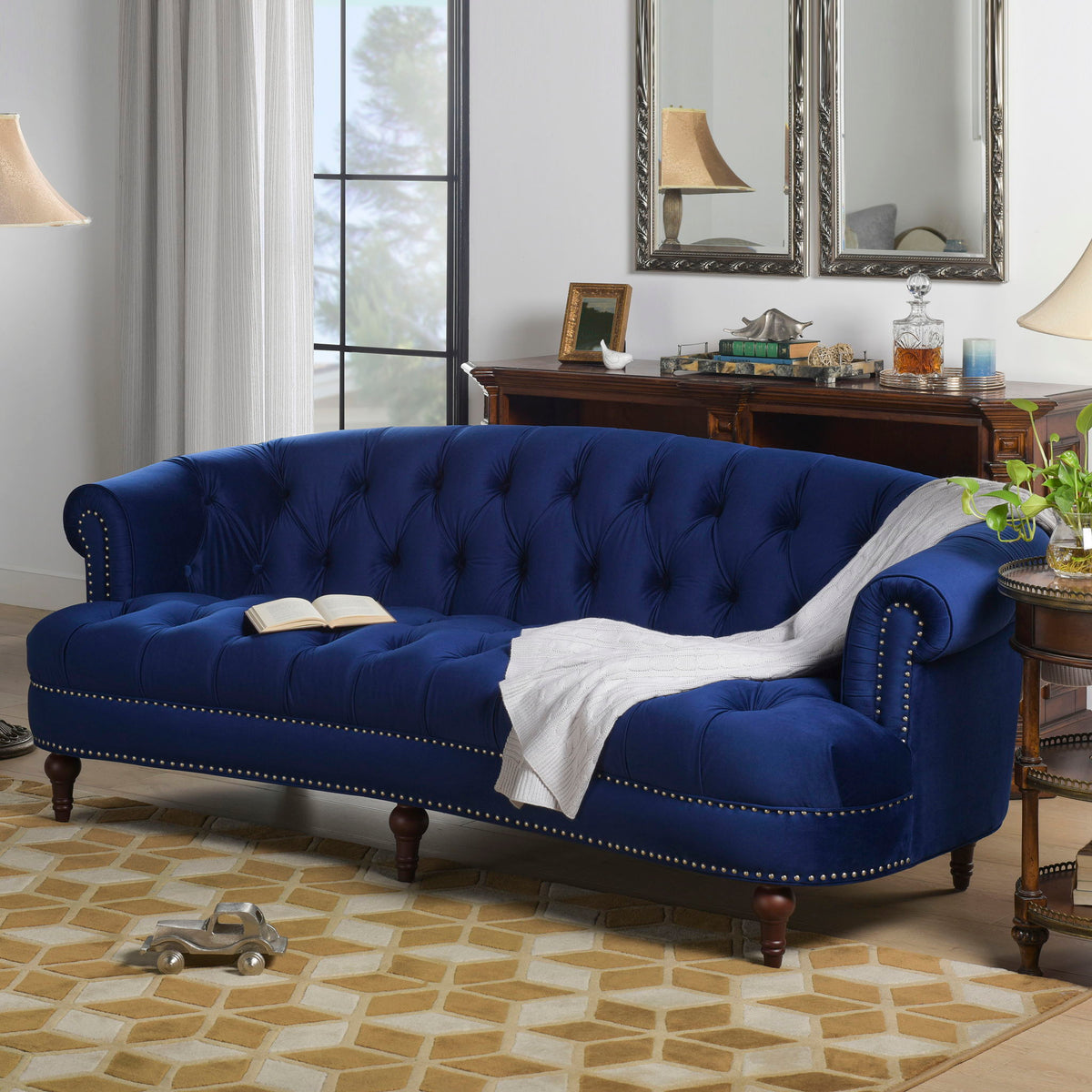 La Rosa - Victorian Chesterfield Tufted Sofa by Unique Piece Furniture