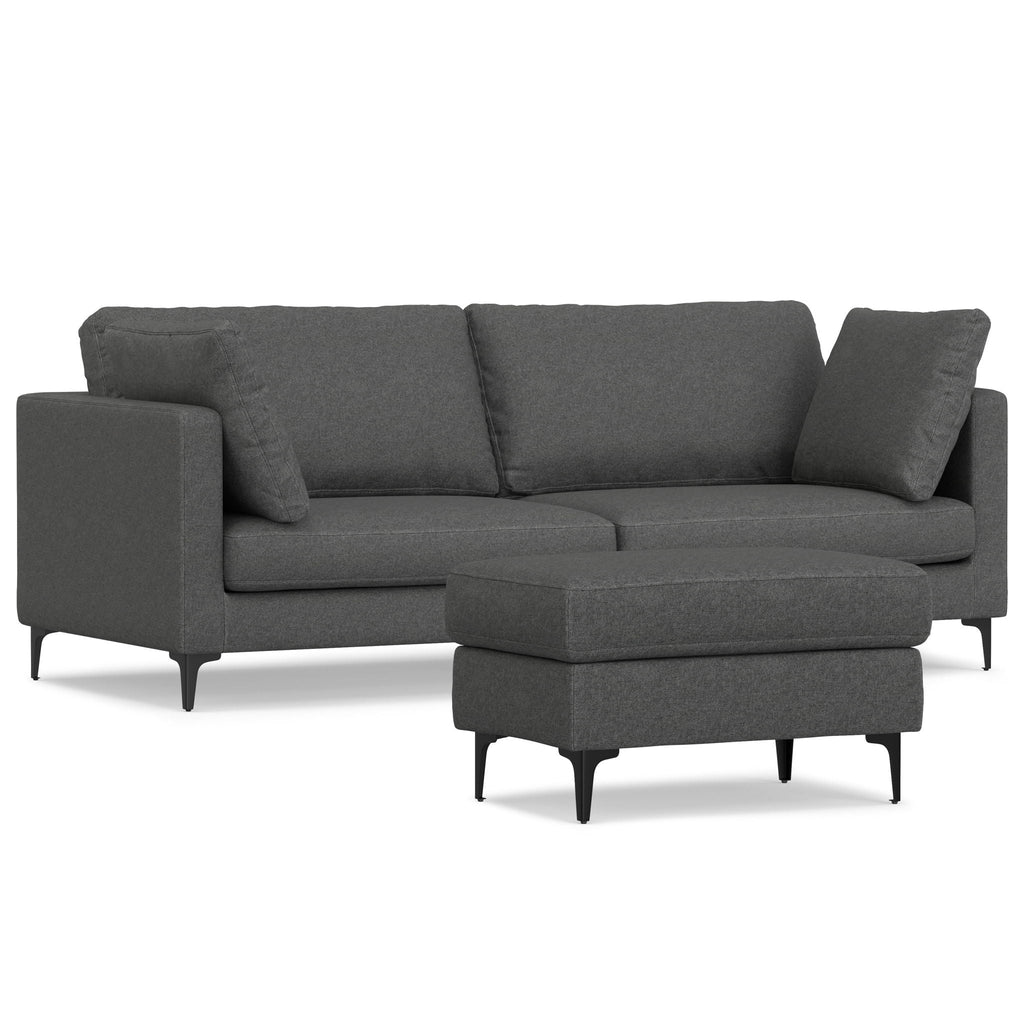 Ava - Mid Century Sofa With Ottoman Set by Unique Piece Furniture