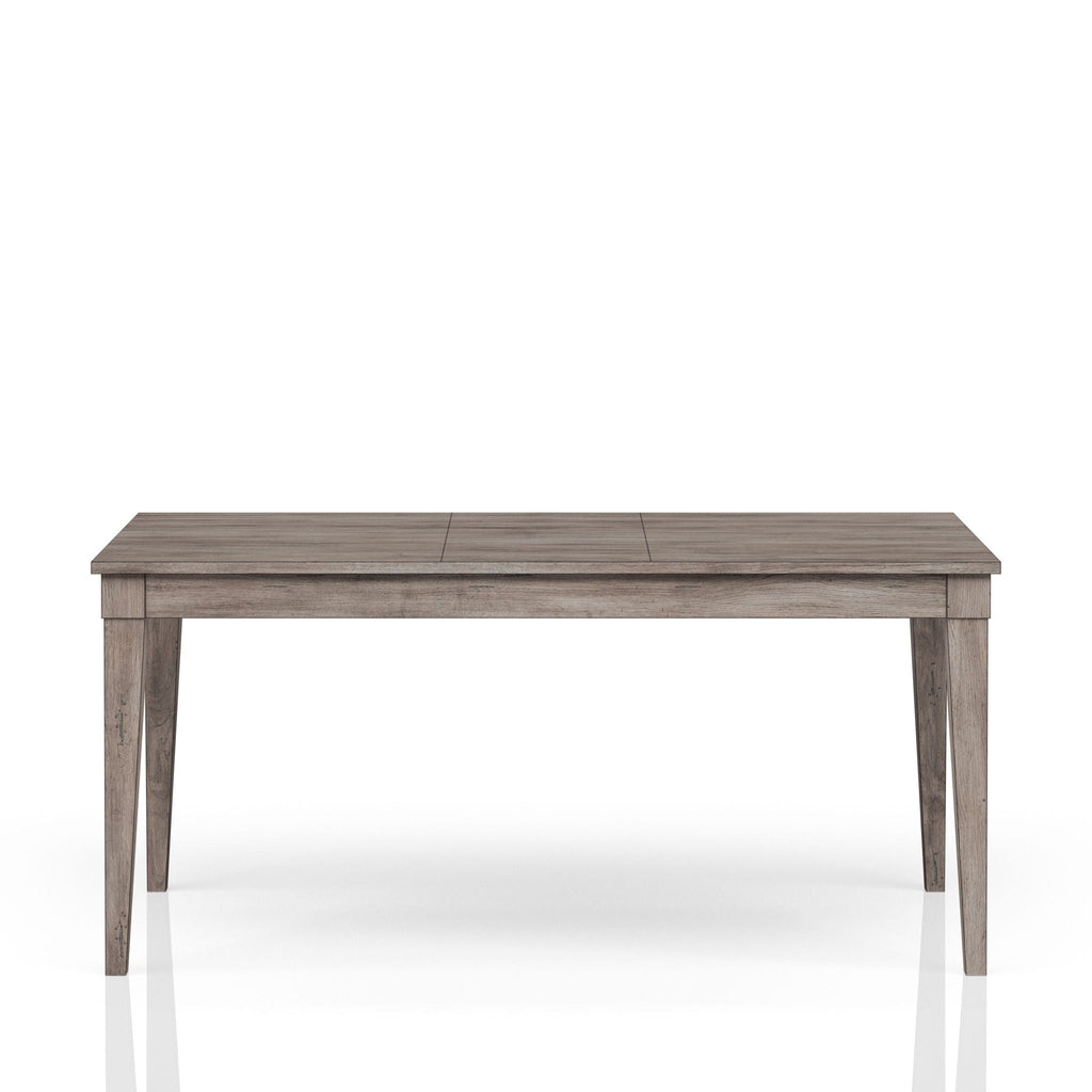 Rustic Dining Table 2 Storage Drawers And Leaf - Gray by Unique Piece Furniture