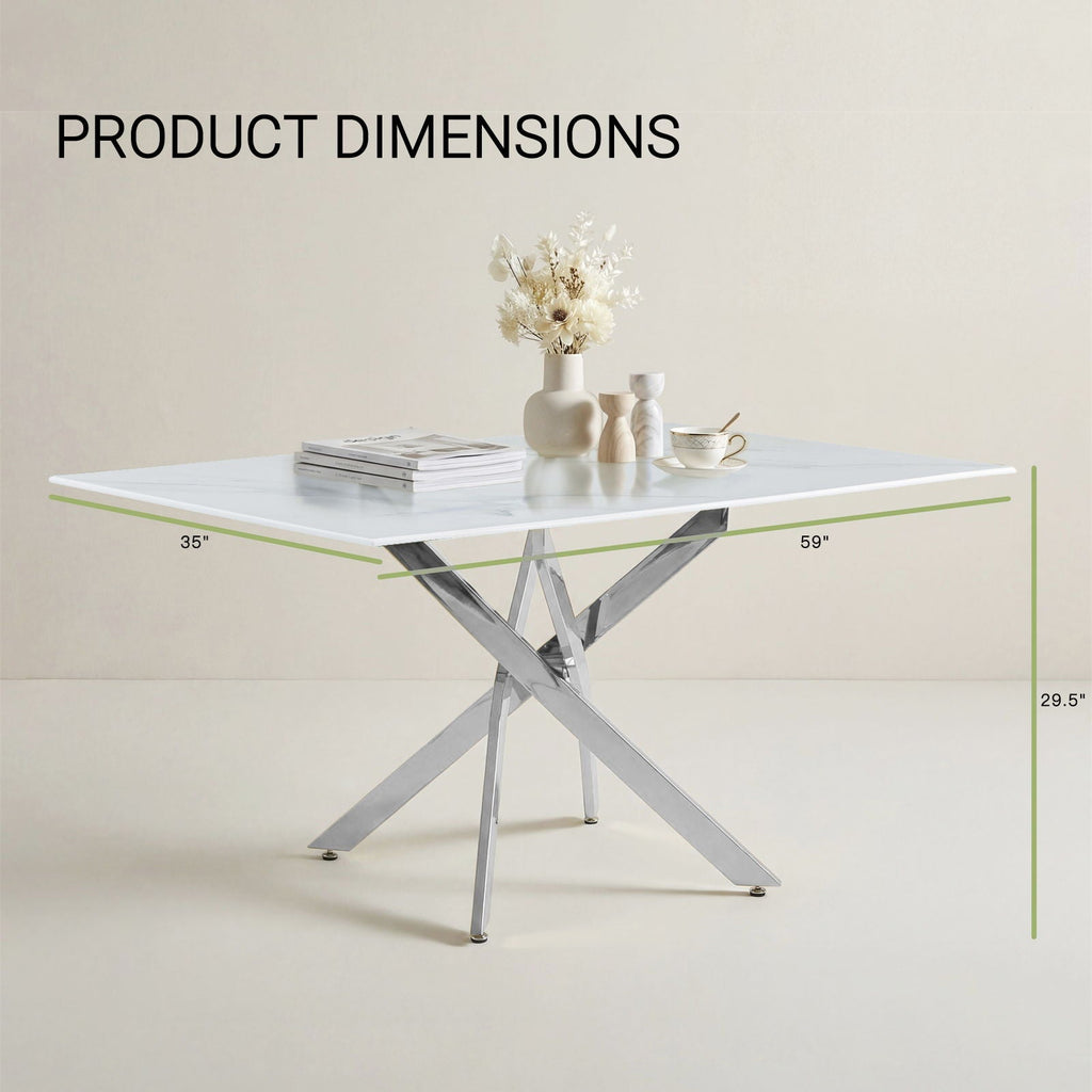 Modern Rectangular Table For Dining Room by Unique Piece Furniture