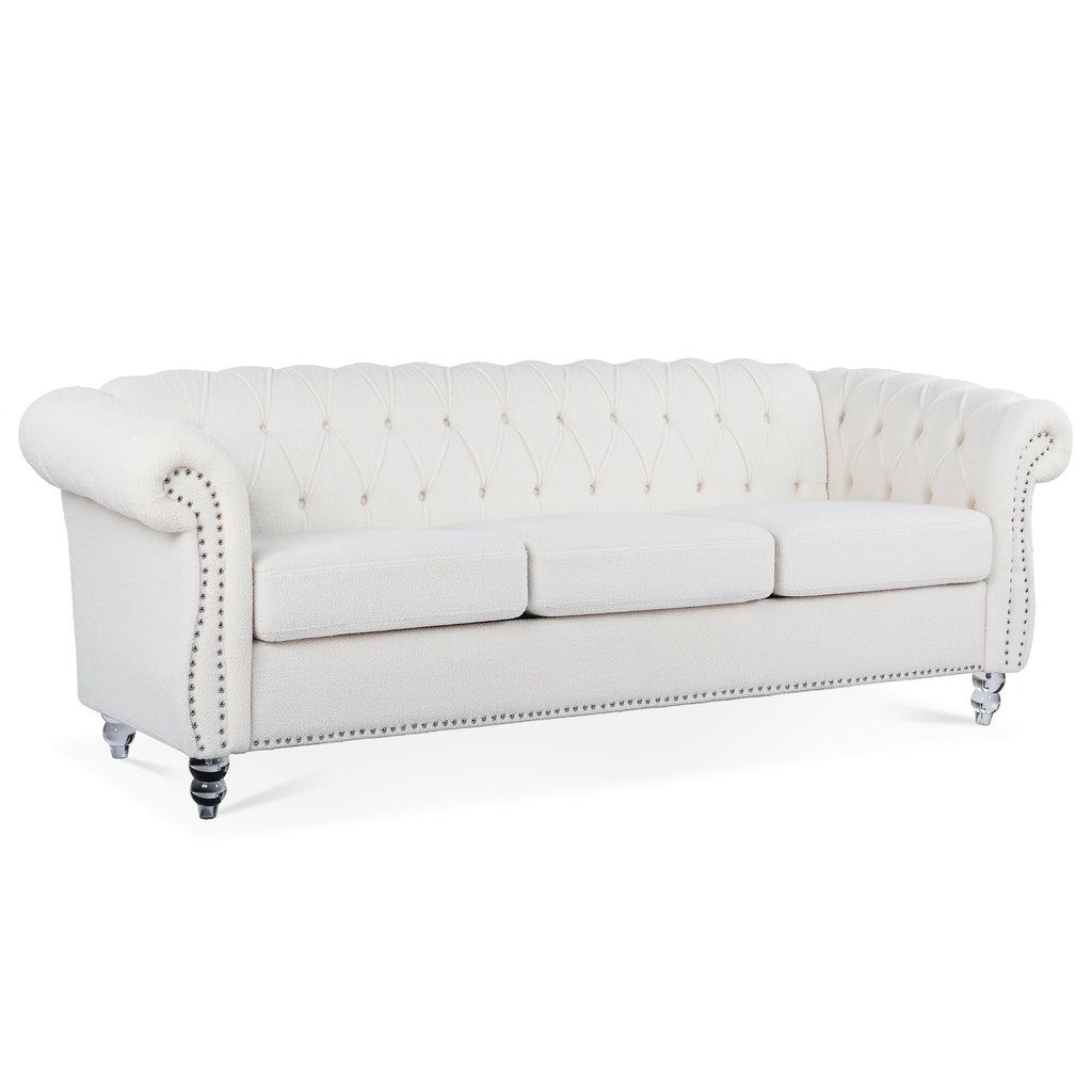 Rolled Arm Chesterfield 3 Seater Sofa by Unique Piece Furniture
