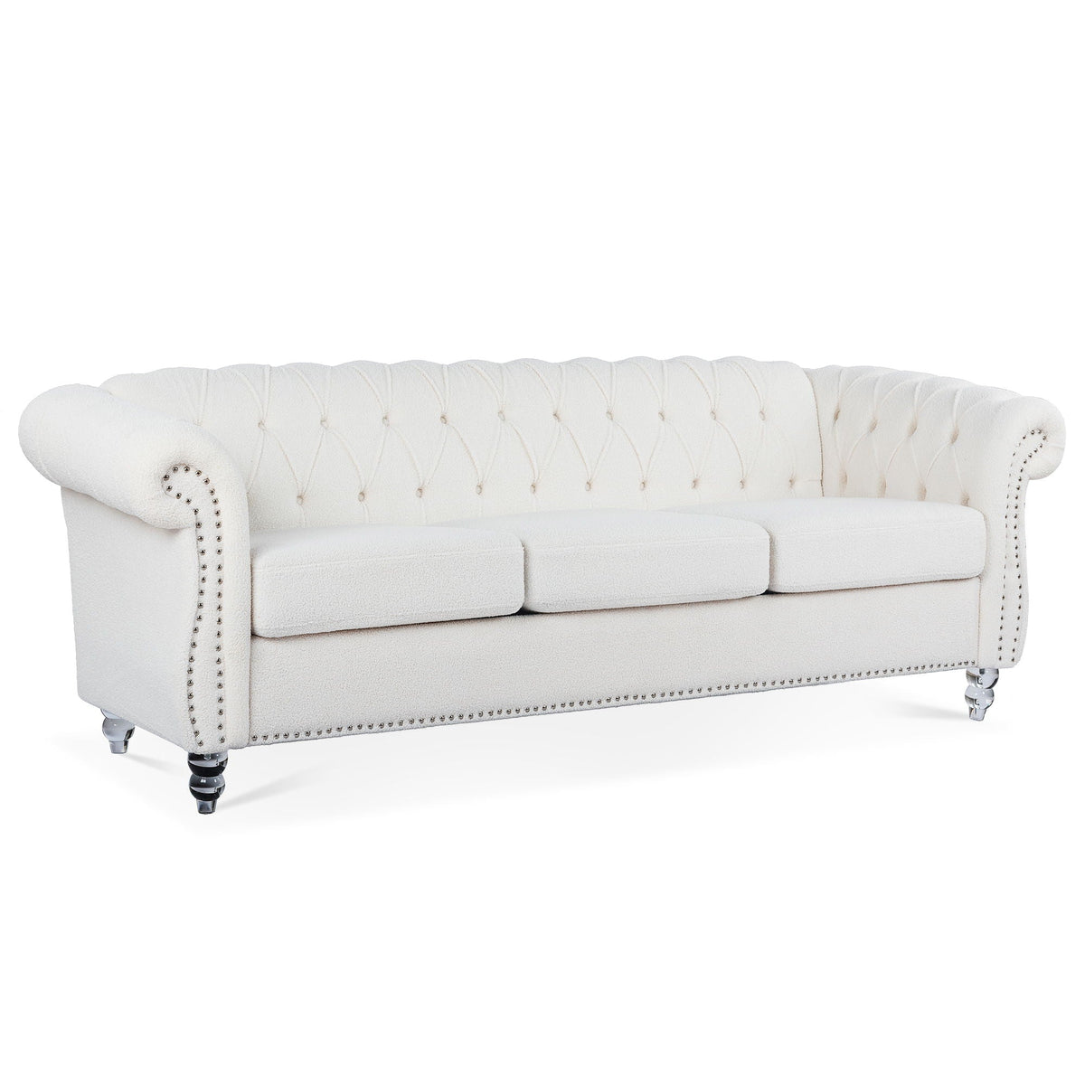 Rolled Arm Chesterfield 3 Seater Sofa by Unique Piece Furniture