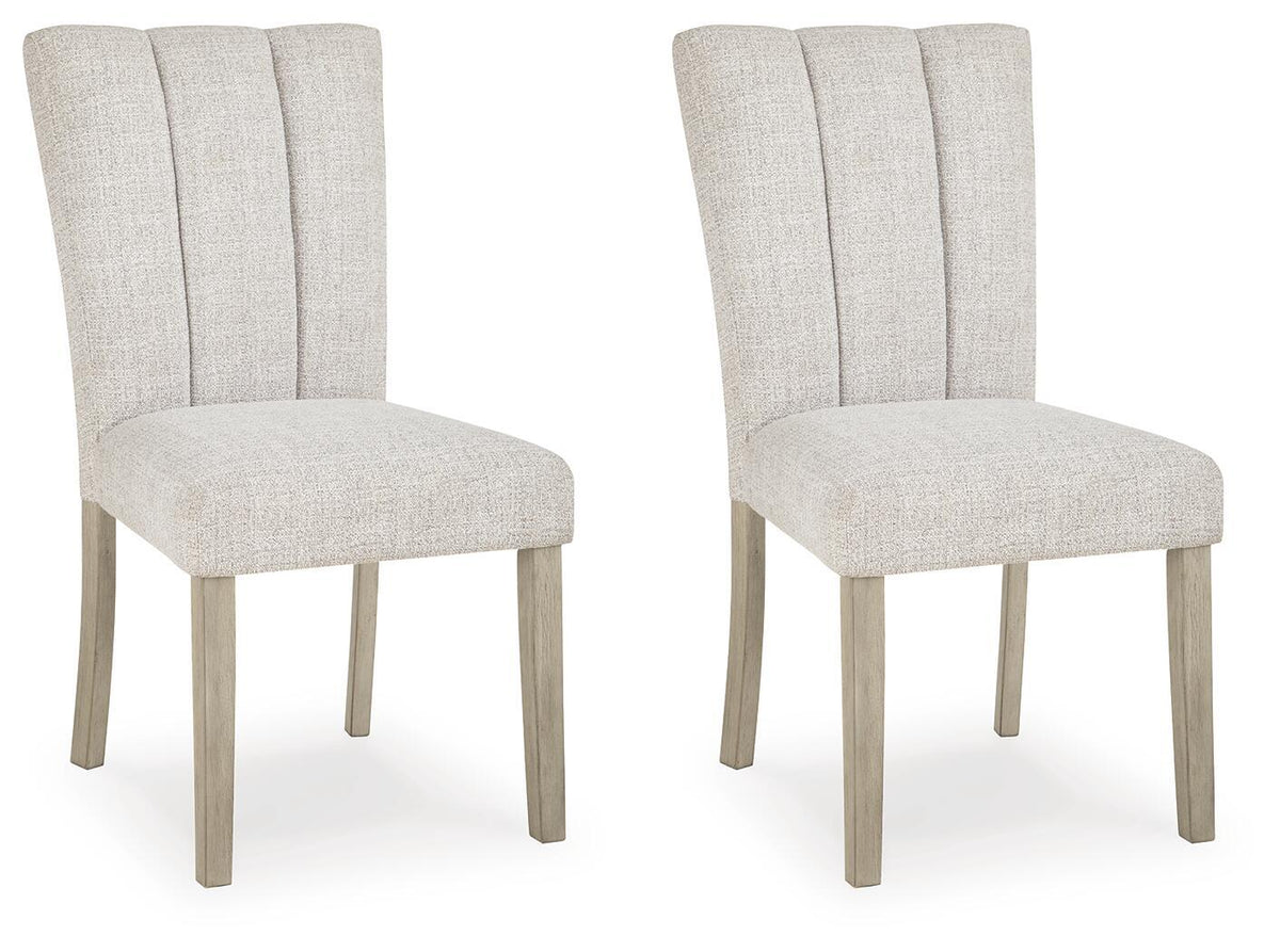 Larawyn - Dining Upholstered Side Chair (Set of 2) - Bisque by Unique Piece Furniture