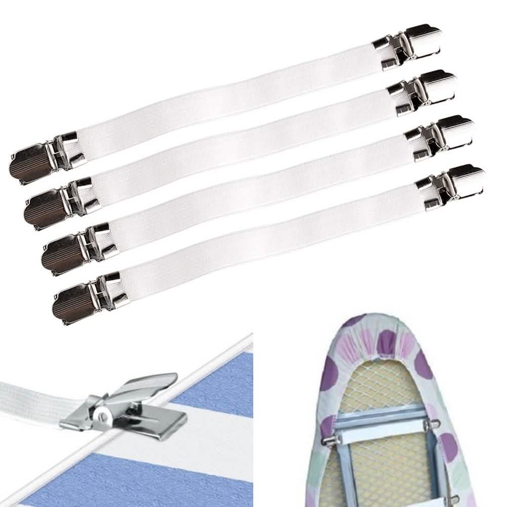 4-Pack: Fitted Bed Sheet Fasteners by DailySale