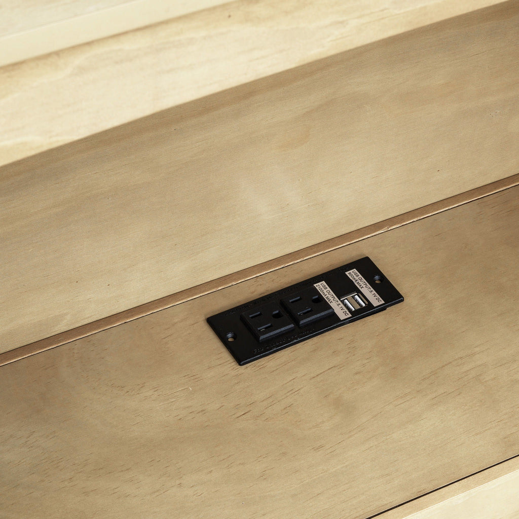 Daybed With 2 Storage Drawers, Storage Cabinets, USB Ports by Unique Piece Furniture