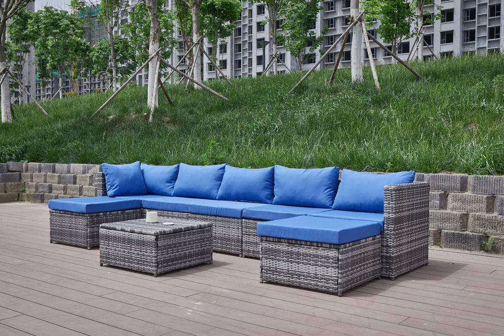 Patio Sofa With Cushions by Unique Piece Furniture