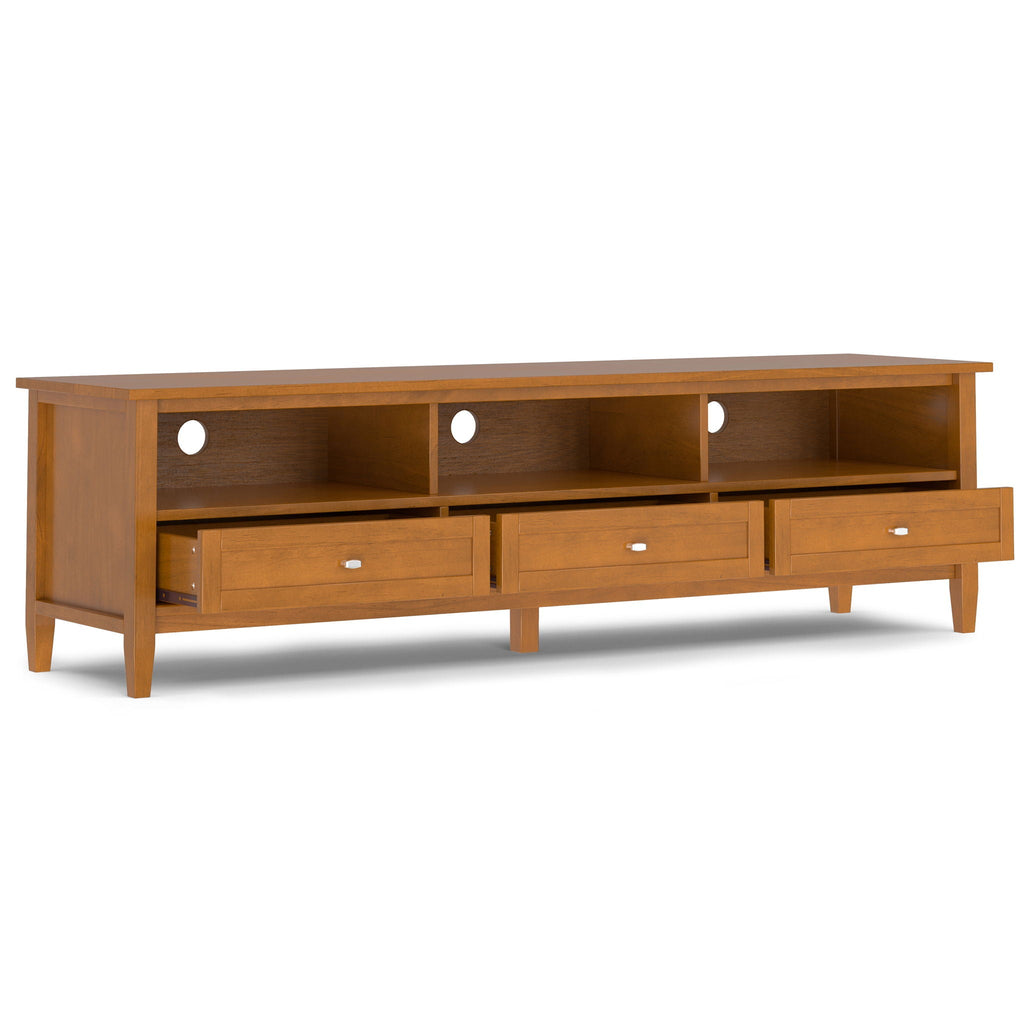 Warm Shaker - Handcrafted Low TV Media Stand by Unique Piece Furniture