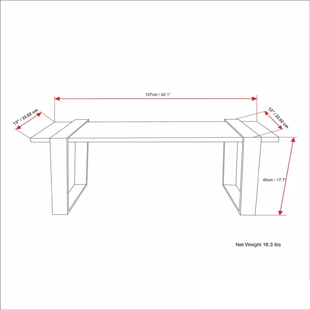 Nessa - Bench - Natural by Unique Piece Furniture