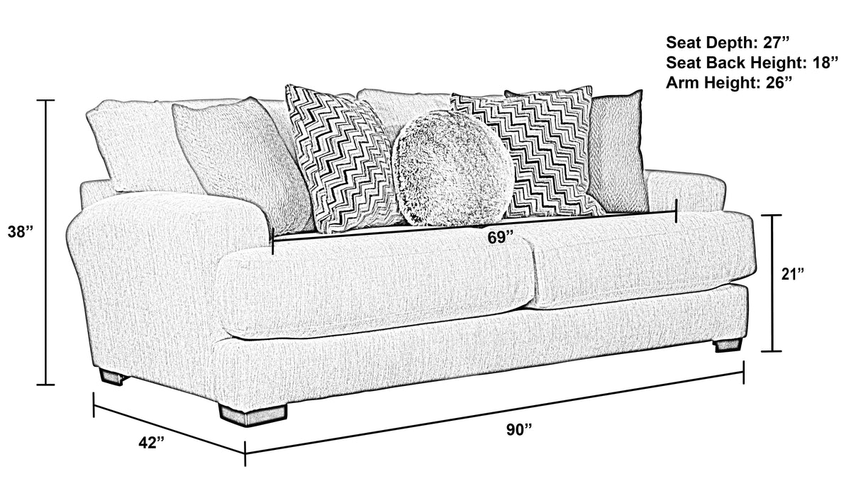Ava - Stationary Sofa by Unique Piece Furniture