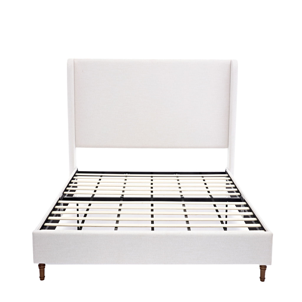 Harper - Tall Headboard Upholstered Bed / High Headboard / Elegant Simplicity / No Box Spring Needed by Unique Piece Furniture