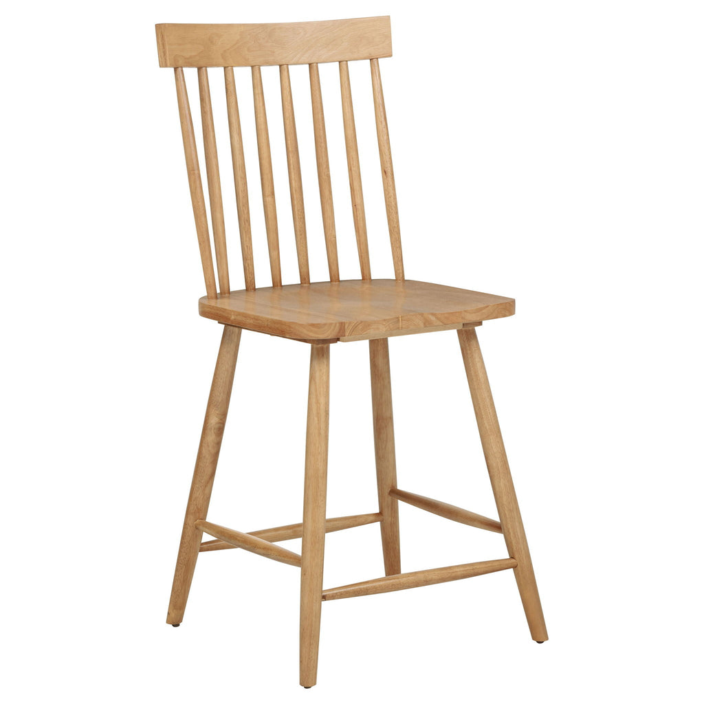 Andrews Windsor Counter Height Dining Side Chair Light Ash (Set of 2) by Unique Piece Furniture