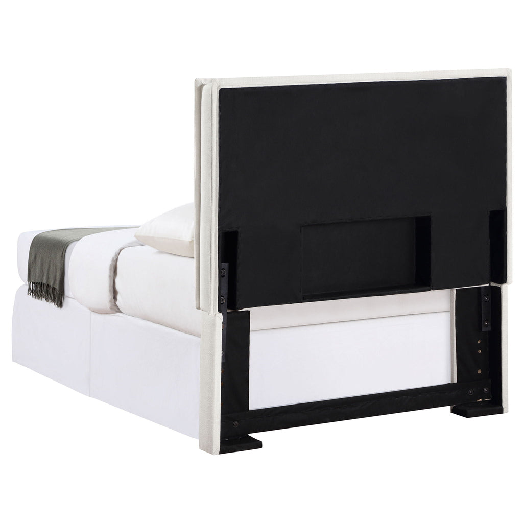 Izzy Upholstered Twin Panel Headboard Sand by Unique Piece Furniture