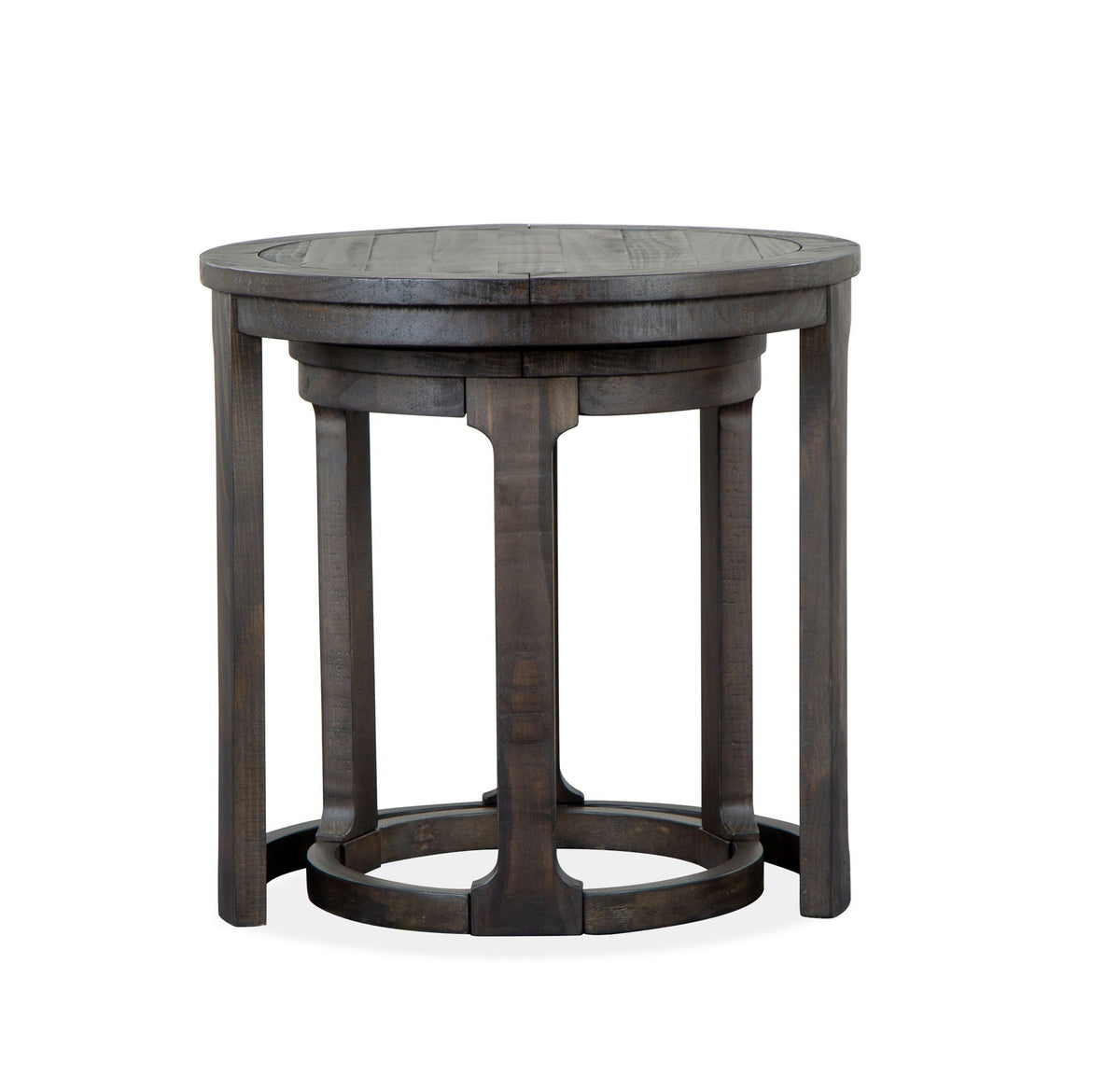 Boswell - Round Nesting End Table - Peppercorn by Unique Piece Furniture