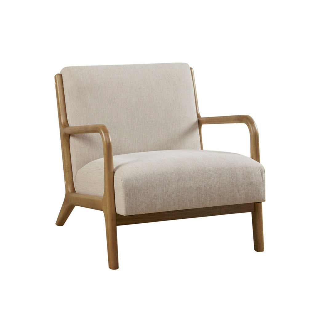 Mid-Century Style Lounge Chair With Upholstered Seat by Unique Piece Furniture