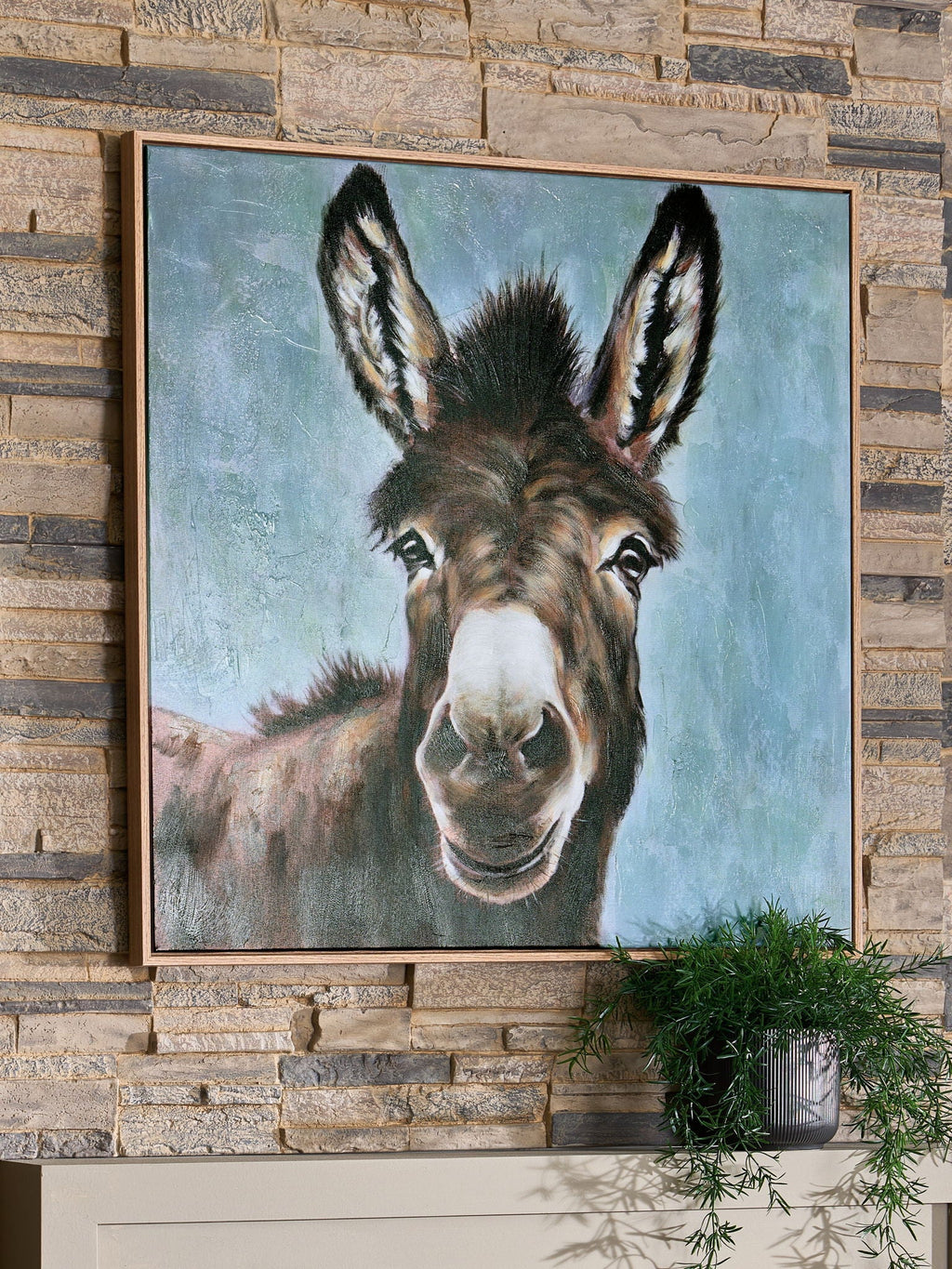 Landerton - Wall Art - Brown / Blue / White by Unique Piece Furniture