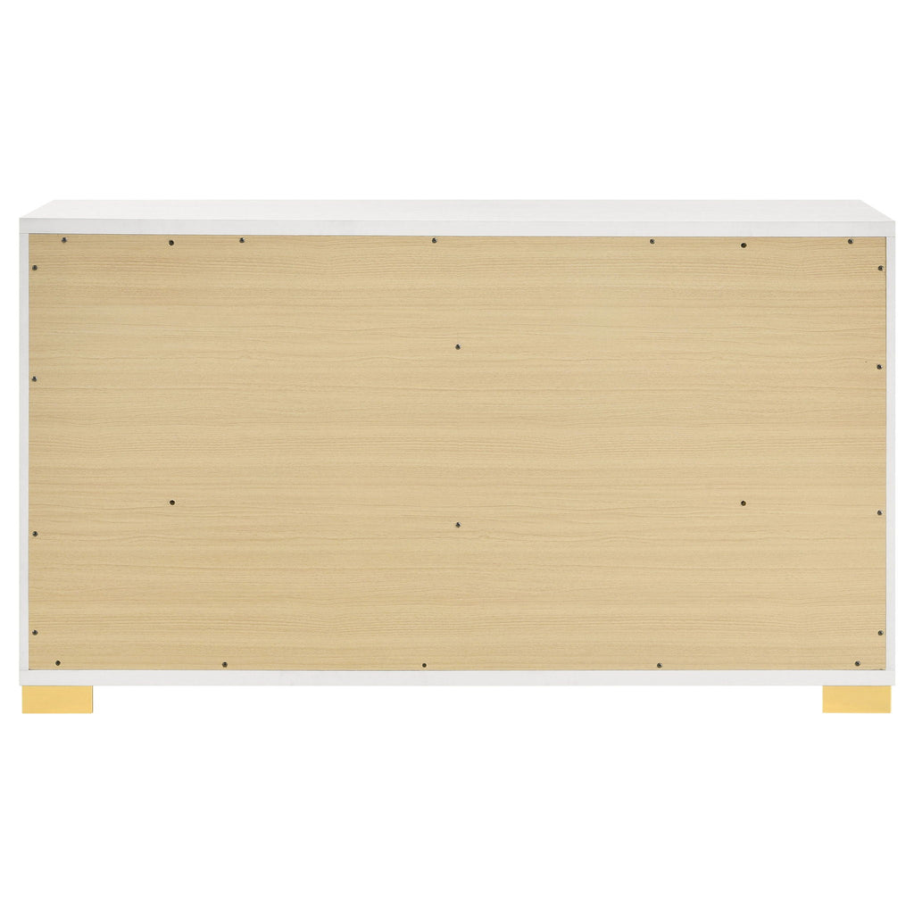 Marceline 6-drawer Dresser White by Unique Piece Furniture