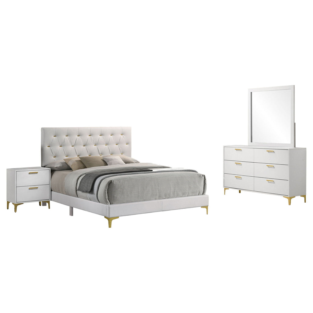Kendall 4-piece Queen Bedroom Set White by Unique Piece Furniture