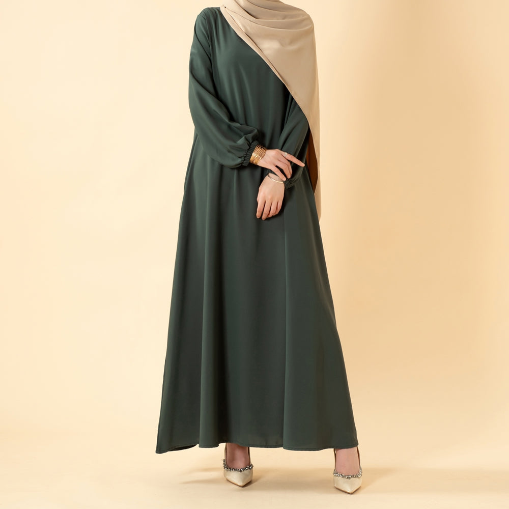 Essential Premium Versatile Pockets Umbrella Cut Abaya (MA113) by Mariam's Collection