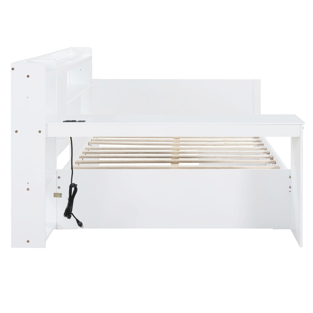 Daybed With 3 Drawers USB Ports And Desk by Unique Piece Furniture