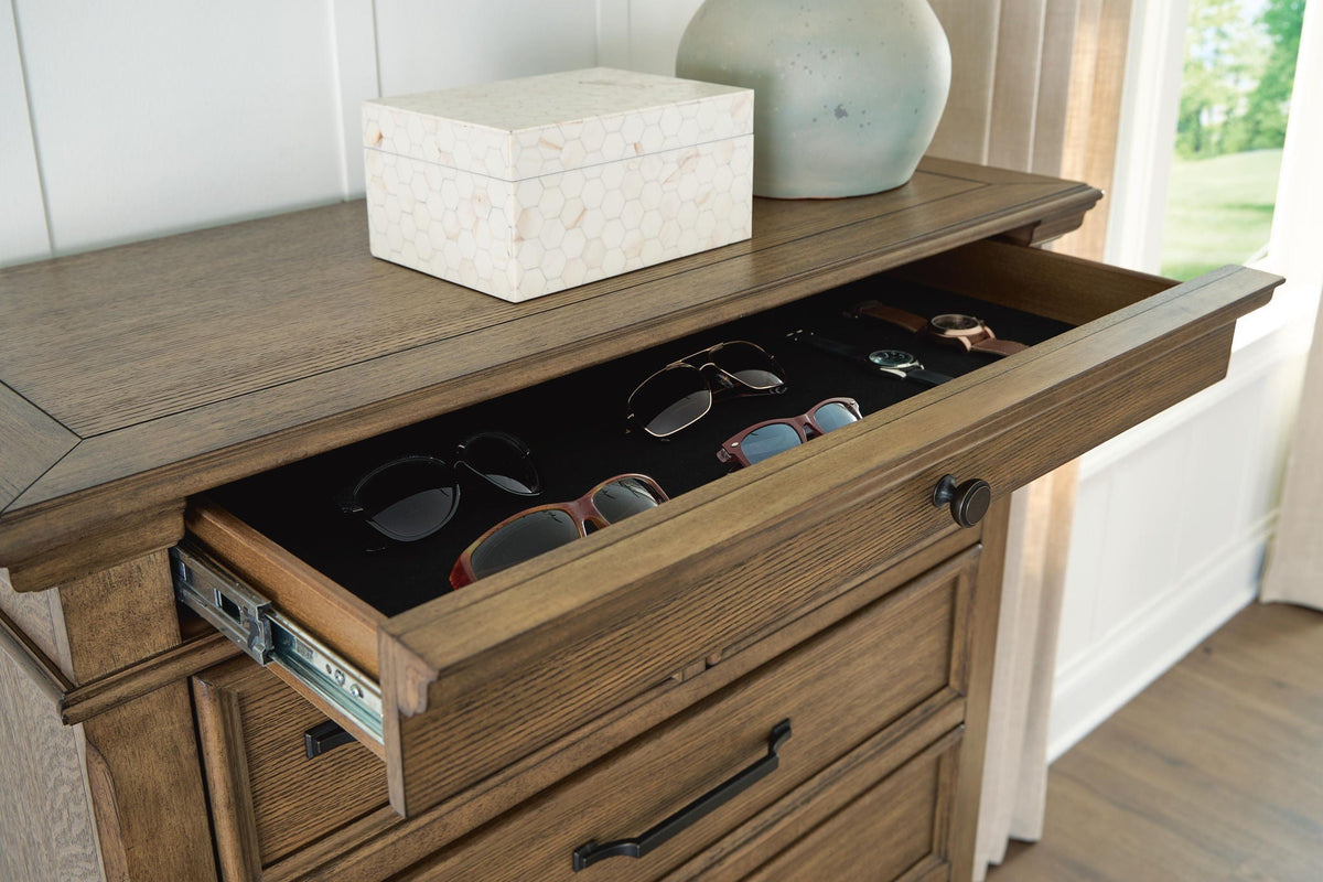 Karallin - Seven Drawer Chest - Medium Brown by Unique Piece Furniture