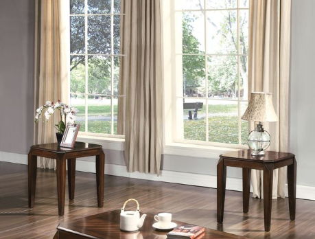 Docila - 3 Piece Pack Coffee With End Table (Set of 3) - Walnut by Unique Piece Furniture