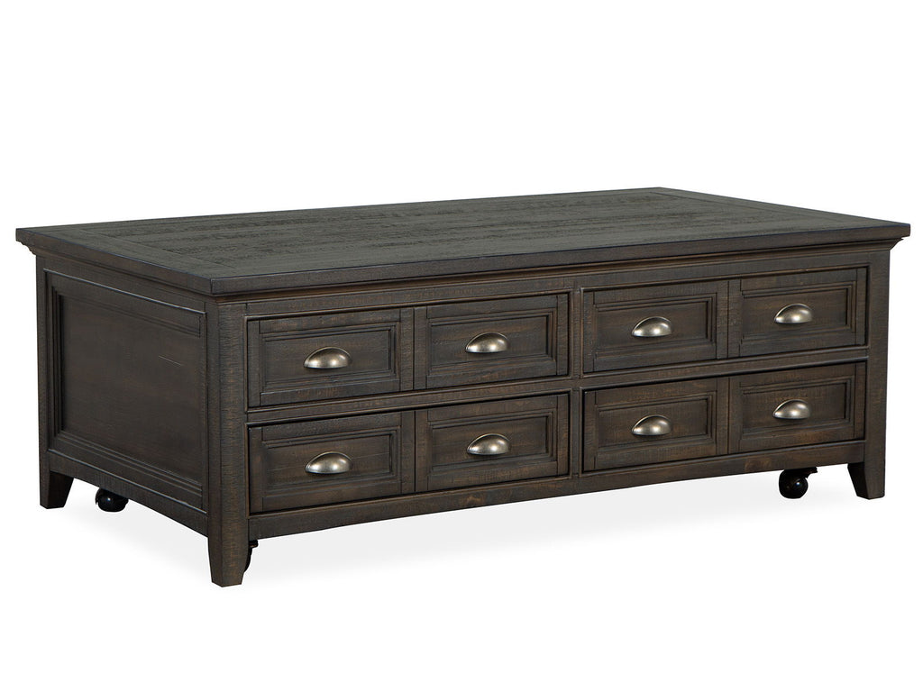 Westley Falls - Lift Top Storage Cocktail Table With Casters - Graphite by Unique Piece Furniture