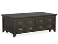 Westley Falls - Lift Top Storage Cocktail Table With Casters - Graphite by Unique Piece Furniture