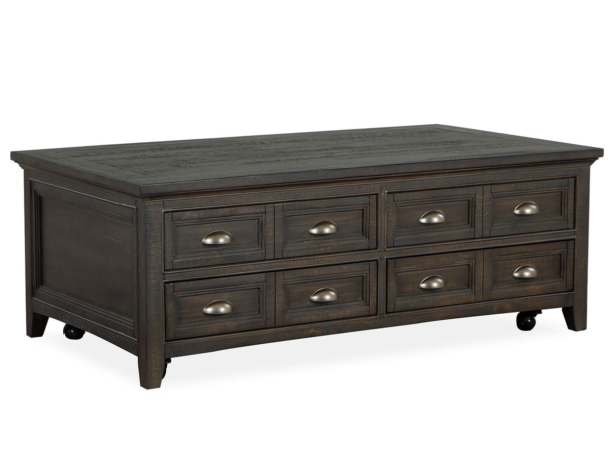 Westley Falls - Lift Top Storage Cocktail Table With Casters - Graphite by Unique Piece Furniture