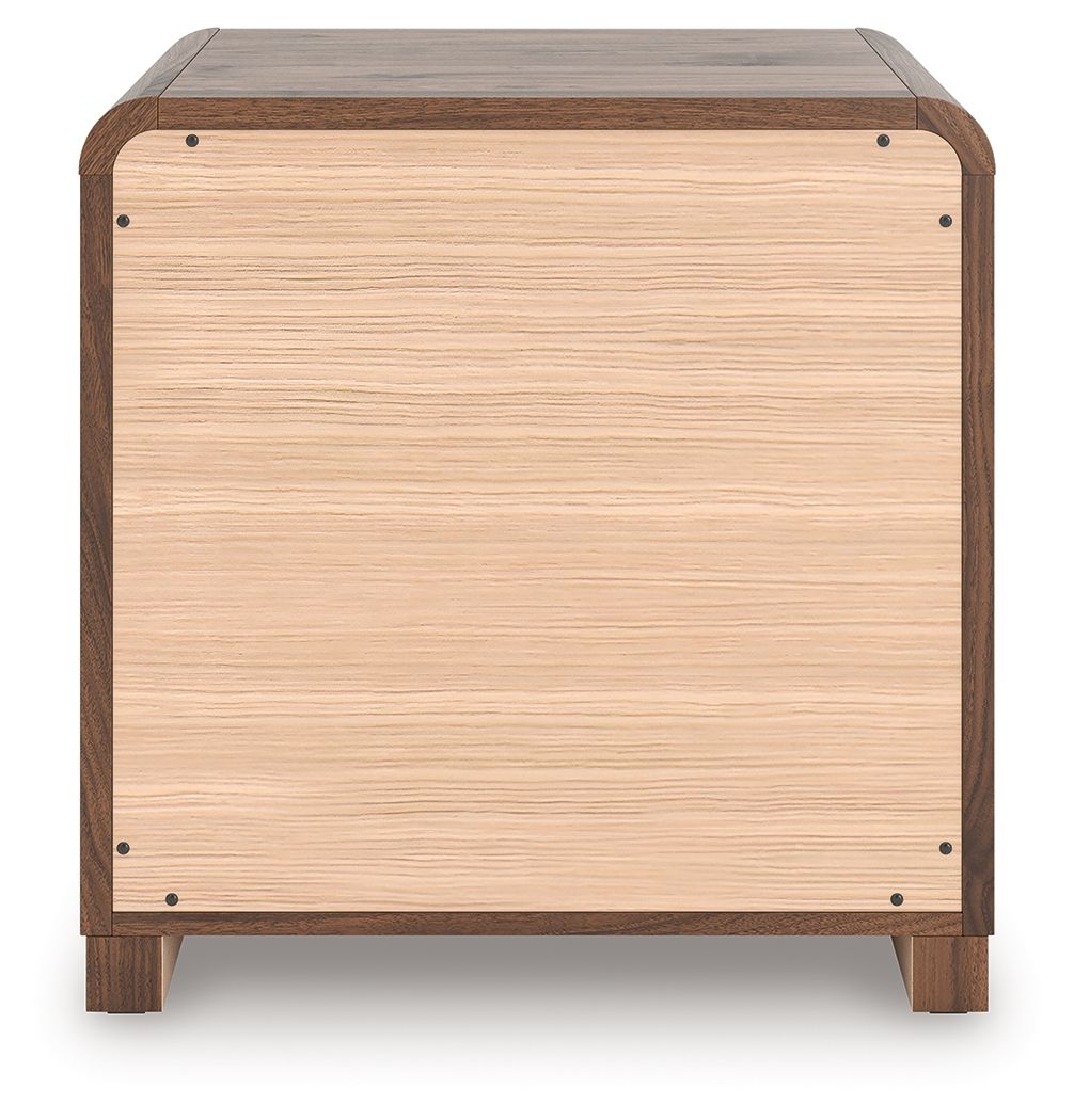 Fortlorn - Two Drawer Night Stand - Walnut Brown by Unique Piece Furniture
