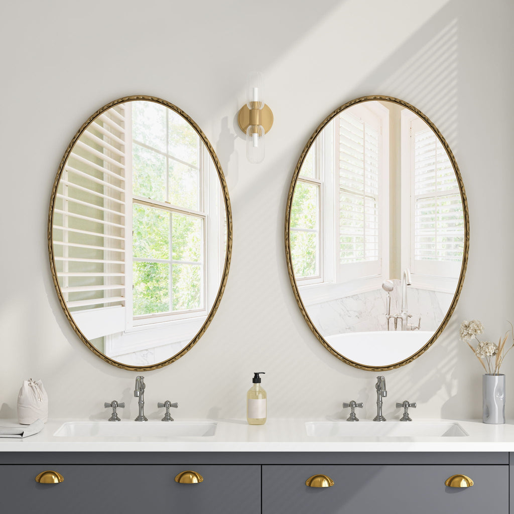 Art Oval Retro Mirror, Wall Hanging by Unique Piece Furniture
