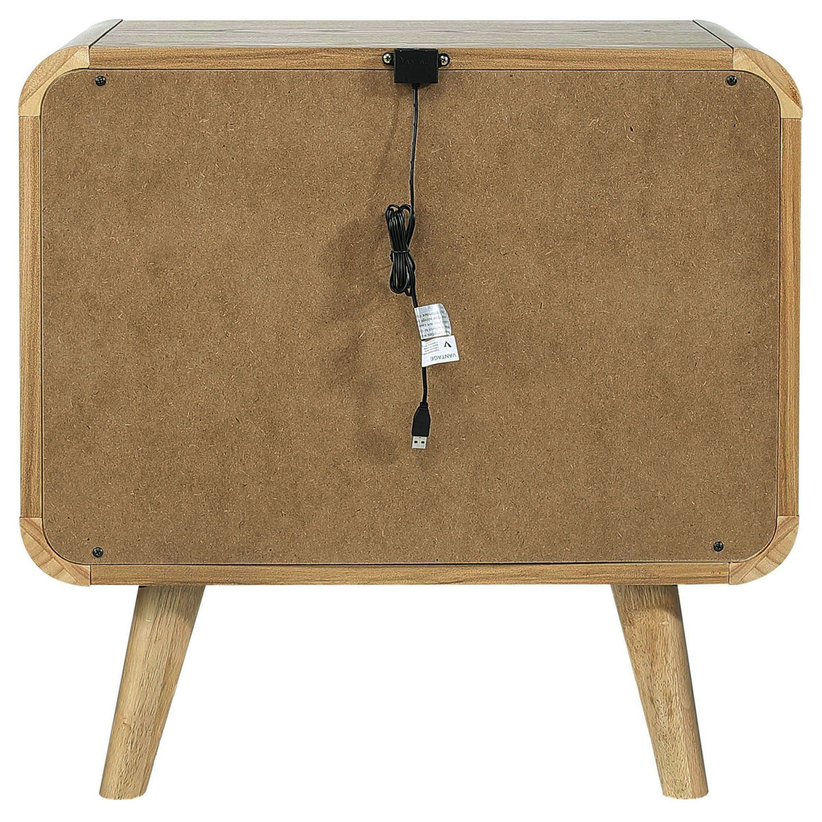Robyn 2-drawer Nightstand Bedside Table Light Ash by Unique Piece Furniture